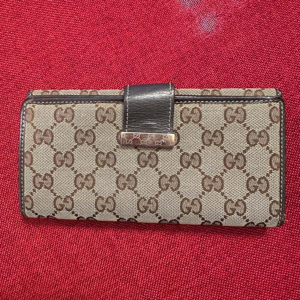 Gucci long wallet.